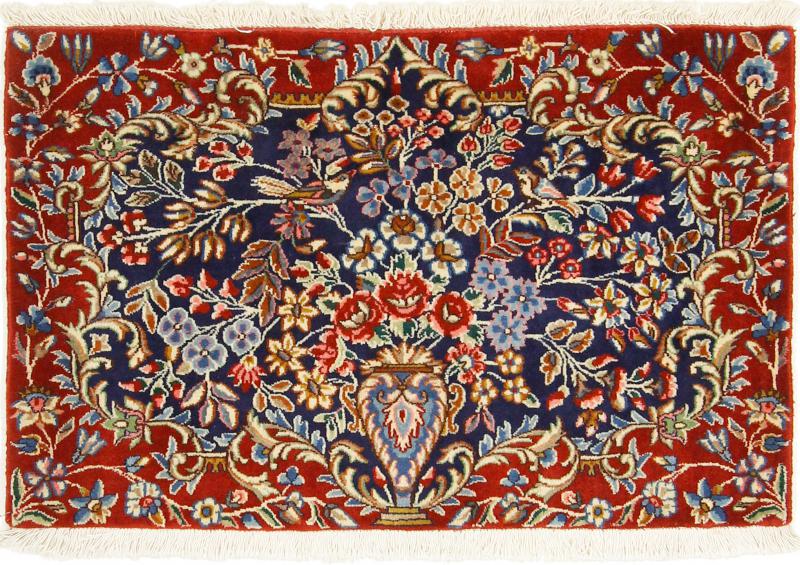 Tapete persa Kerman 89x61 89x61, Tapete persa Atado à mão