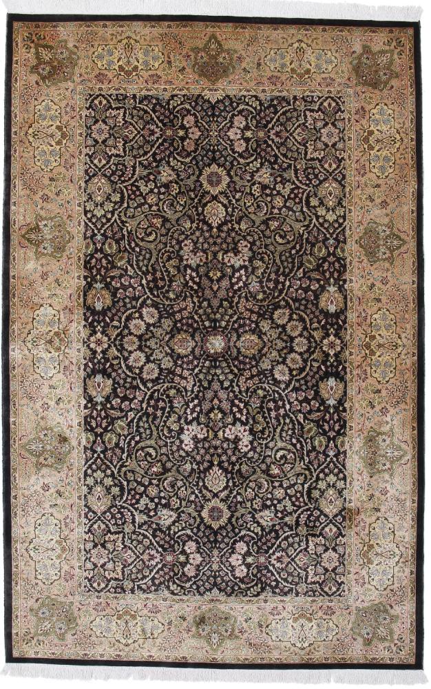 Pakistani rug Tabriz Silk 218x141 218x141, Persian Rug Knotted by hand