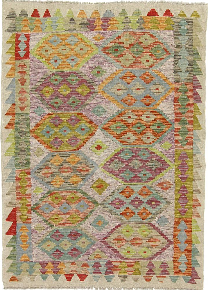 Tapete afegão Kilim Afegão Heritage 144x106 144x106, Tapete persa Tecido à mão