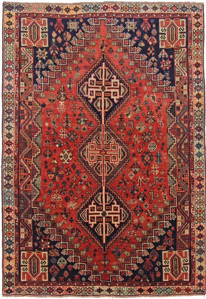 Persisk tæppe Ghashghai 245x171 245x171, Persisk tæppe Knyttet i hånden