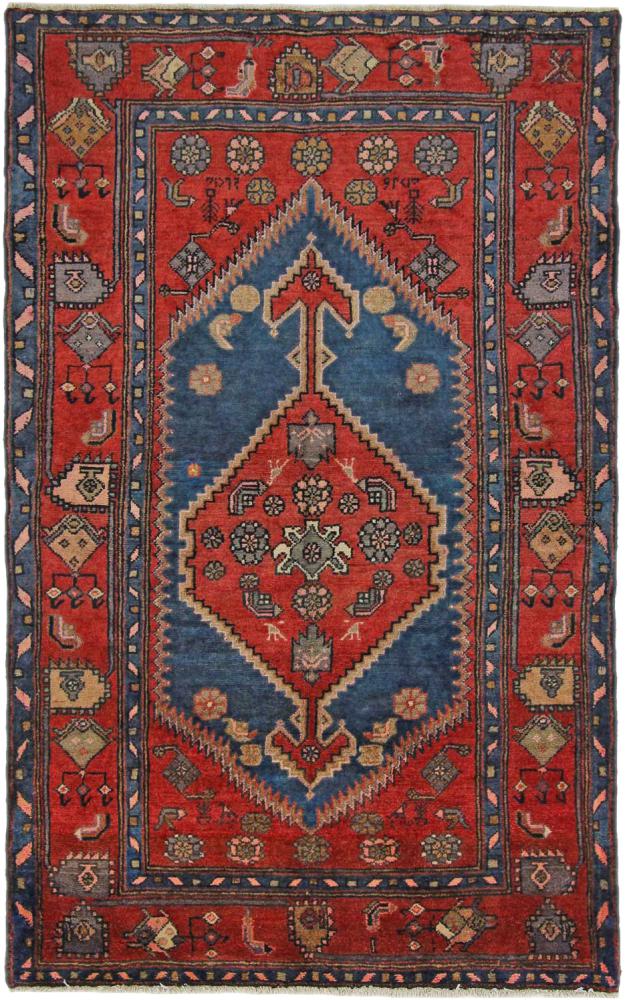 Persisk tæppe Hamadan 211x131 211x131, Persisk tæppe Knyttet i hånden