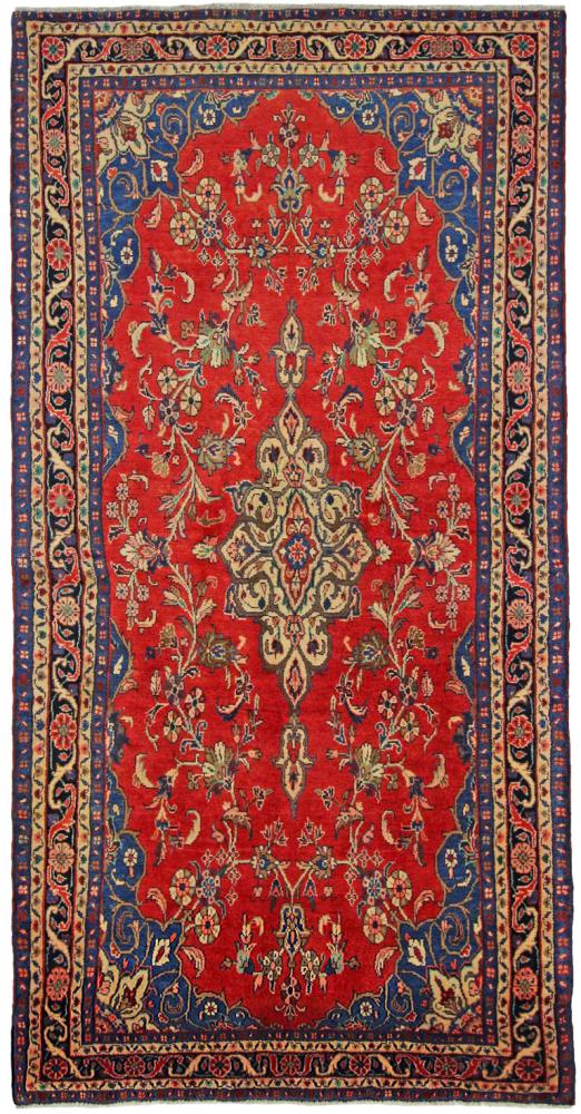 Persisk tæppe Hamadan 259x135 259x135, Persisk tæppe Knyttet i hånden