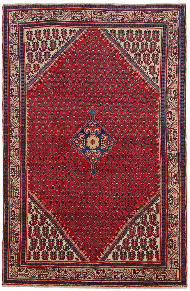 Persisk tæppe Sarough Mir Boteh 204x131 204x131, Persisk tæppe Knyttet i hånden