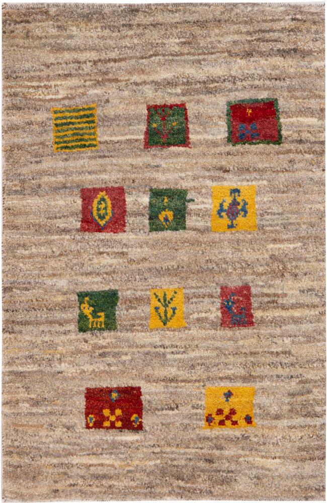 Persian Rug Persian Gabbeh Nomad 89x59 89x59, Persian Rug Knotted by hand