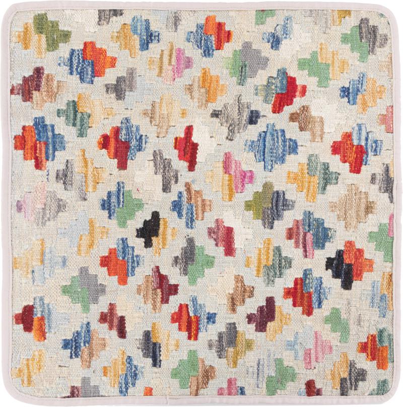 Afghan rug Kilim Afghan Cushion Cover 50x50 50x50, Persian Rug Knotted by hand