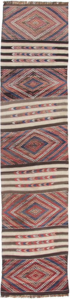 Tapete persa Kilim Fars 319x71 319x71, Tapete persa Tecido à mão