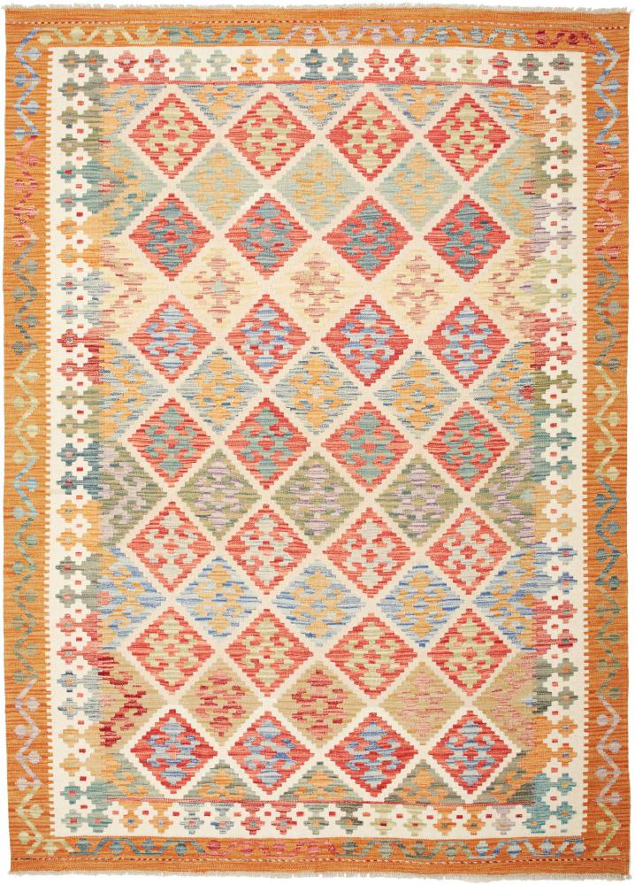 Tapis afghan Kilim  Afghan 239x171 239x171, Tapis persan Tissé à la main