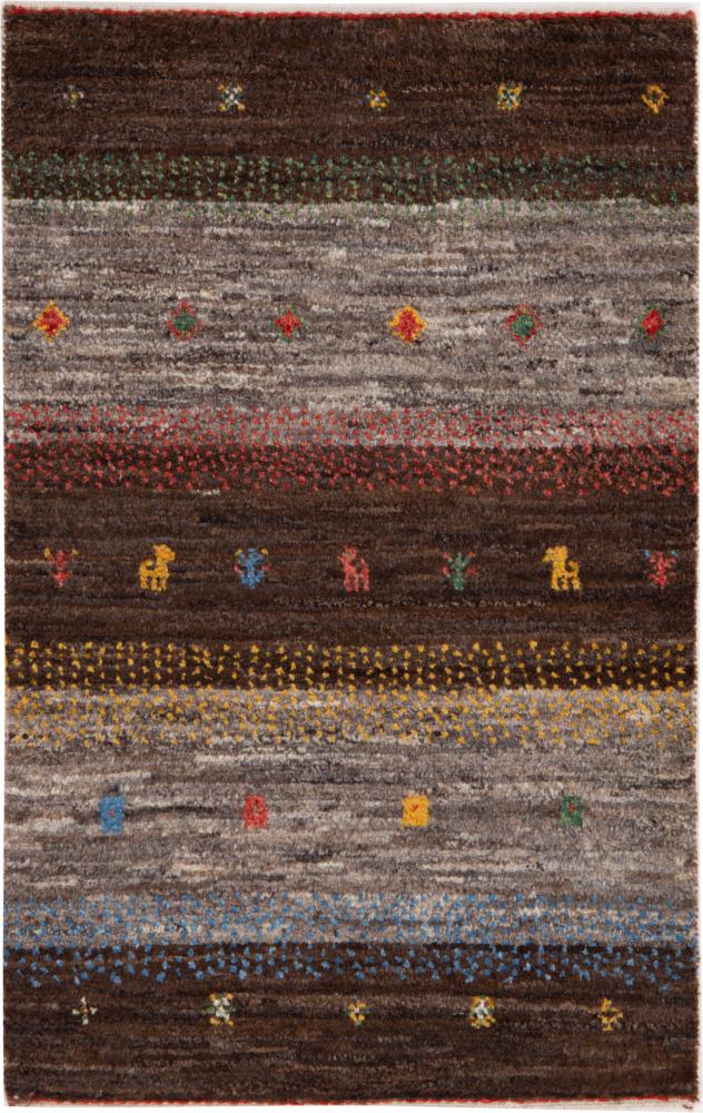 Tapis persan Persan Gabbeh Nomad 86x53 86x53, Tapis persan Noué à la main