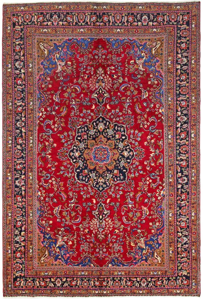 Persisk tæppe Mashhad 294x196 294x196, Persisk tæppe Knyttet i hånden