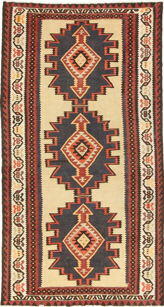 Tapete persa Kilim Fars Azerbaijan Antigo 285x147 285x147, Tapete persa Tecido à mão