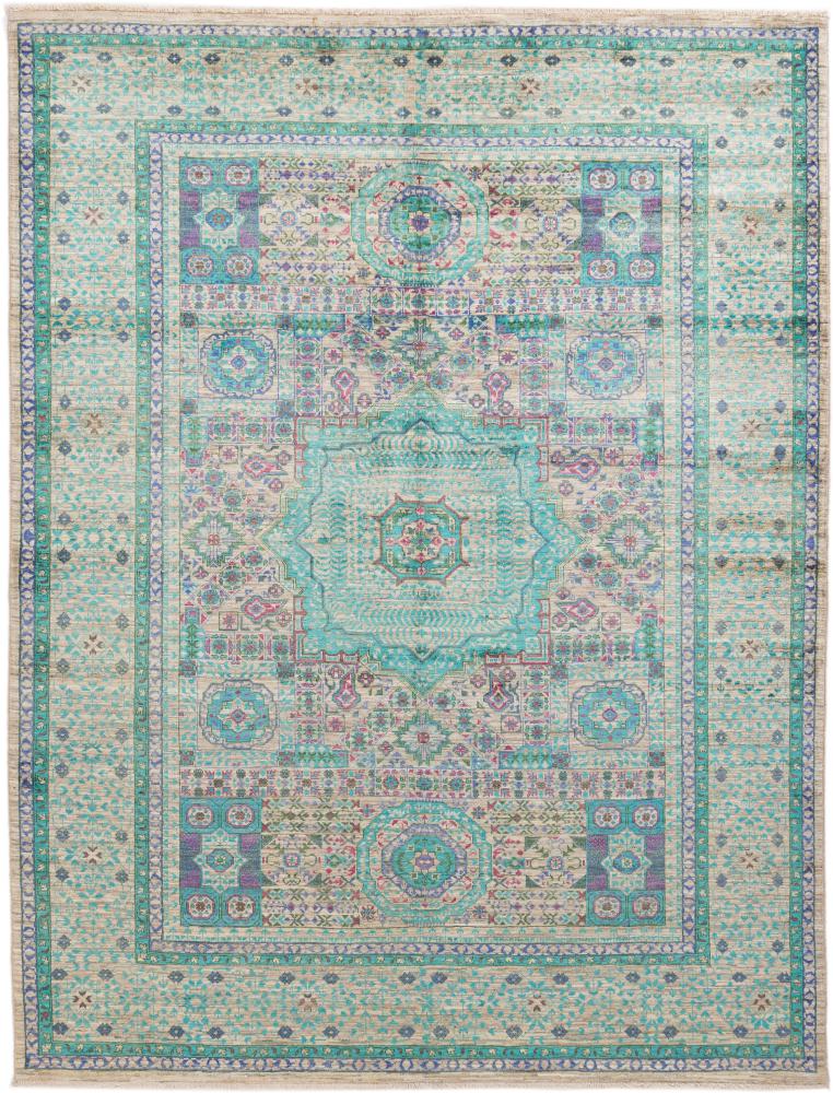 Tapis afghan Mamluk 233x179 233x179, Tapis persan Noué à la main