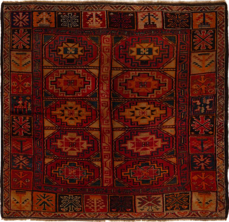 Tapis russe Kazak 153x118 153x118, Tapis persan Noué à la main