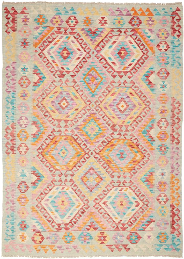 Tapis afghan Kilim Afghan 234x169 234x169, Tapis persan Tissé à la main