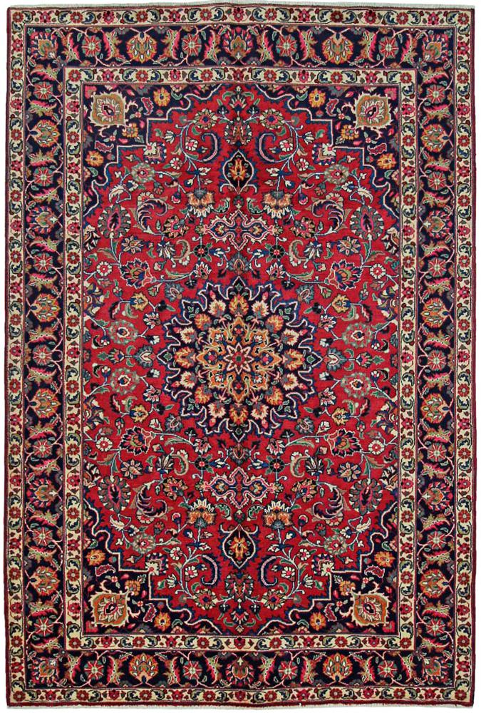 Persisk tæppe Mashhad 294x200 294x200, Persisk tæppe Knyttet i hånden