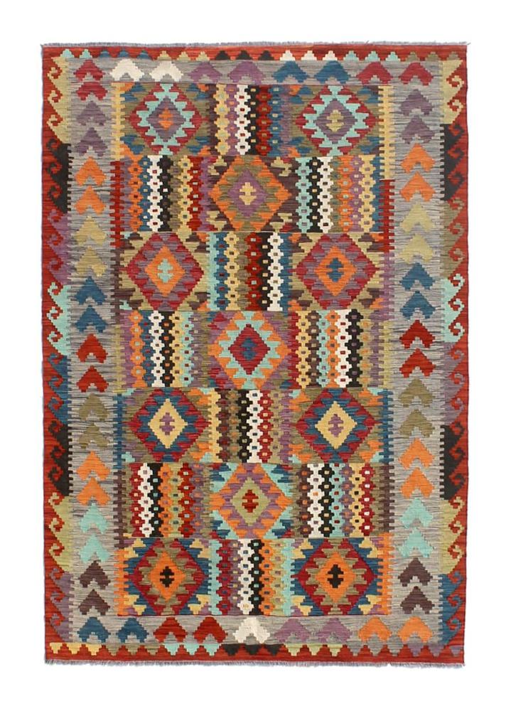 Afghan rug Kilim Afghan 8'4"x5'10" 8'4"x5'10", Persian Rug Woven by hand