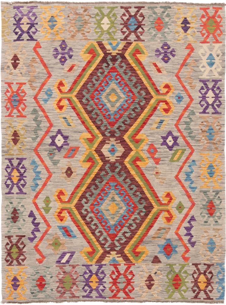 Tapete afegão Kilim Afegão 208x156 208x156, Tapete persa Tecido à mão