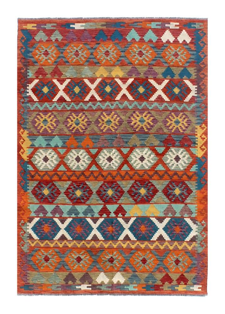 Afghan rug Kilim Afghan 8'2"x5'9" 8'2"x5'9", Persian Rug Woven by hand