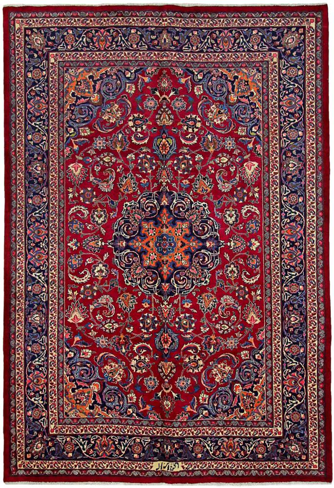 Persisk tæppe Mashhad 291x204 291x204, Persisk tæppe Knyttet i hånden