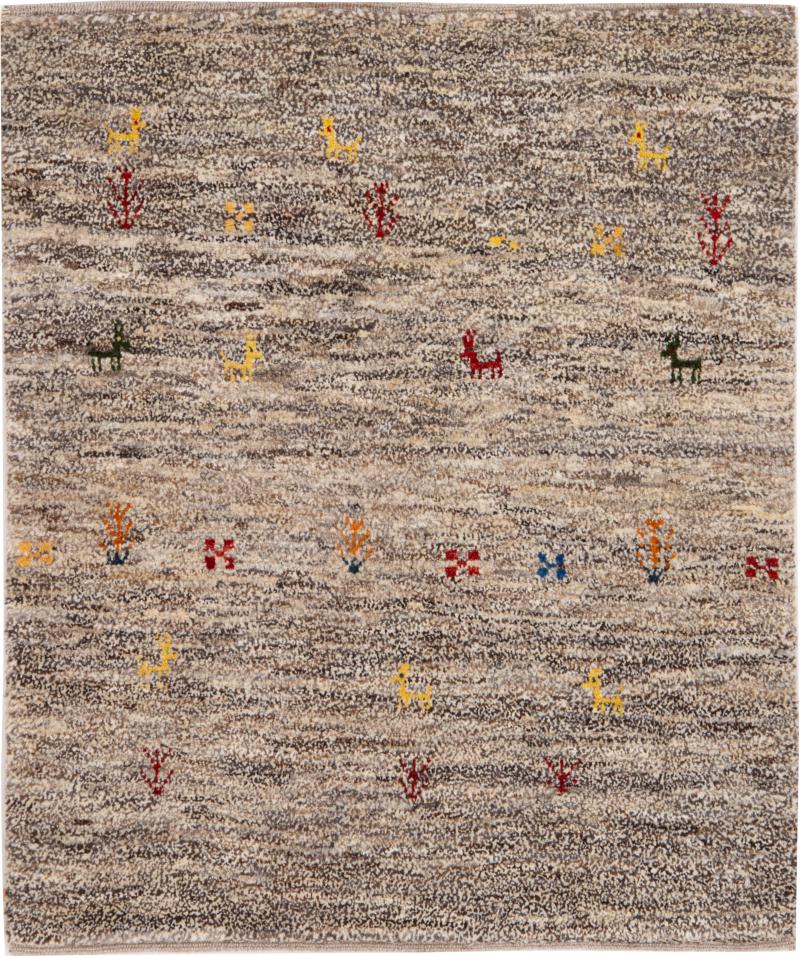 Persisk tæppe Persisk Gabbeh Nomad 91x78 91x78, Persisk tæppe Knyttet i hånden