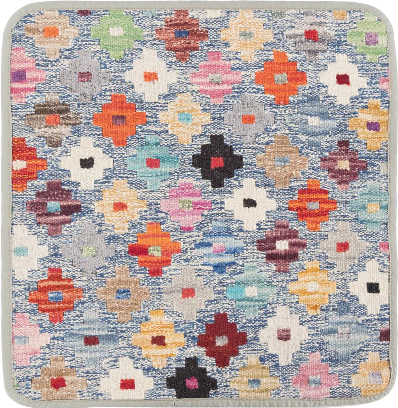 Afghanischer Teppich Kelim Afghan Kissenbezug 1'6"x1'6" 1'6"x1'6", Perserteppich Handgeknüpft