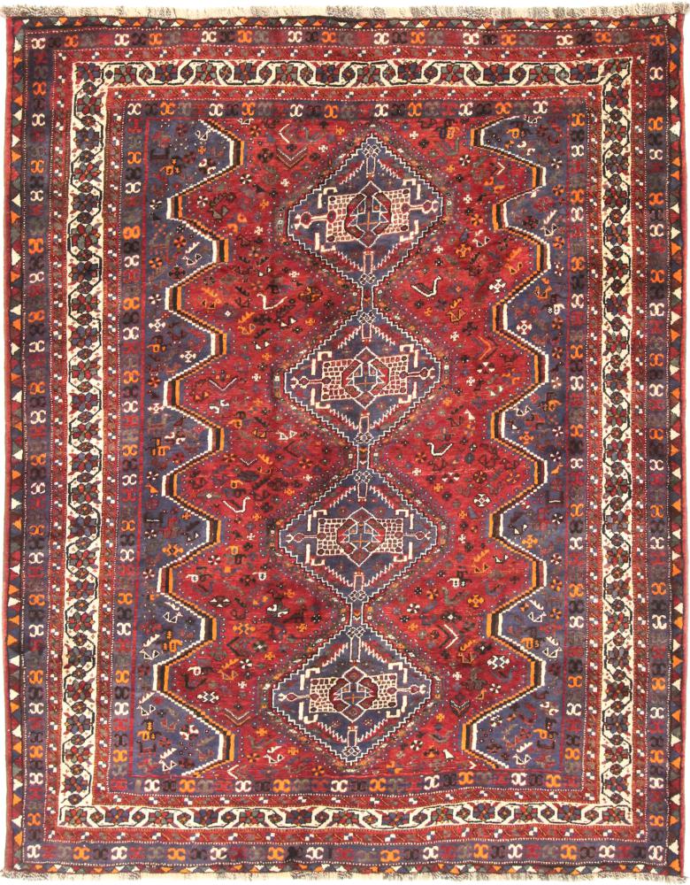 Tapete persa Shiraz 241x188 241x188, Tapete persa Atado à mão