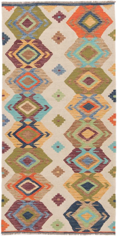 Tapete afegão Kilim Afegão 204x103 204x103, Tapete persa Tecido à mão