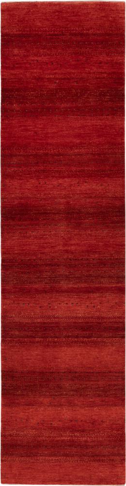 Tapis persan Persan Gabbeh Loribaft Atash 379x99 379x99, Tapis persan Noué à la main