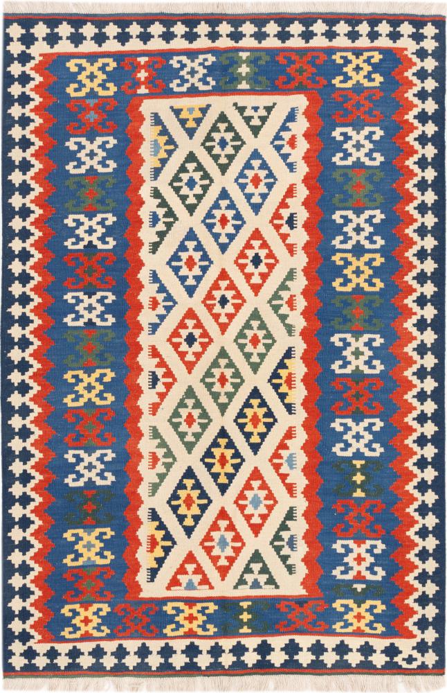 Tapis persan Kilim Fars Ghashghai 194x131 194x131, Tapis persan Tissé à la main