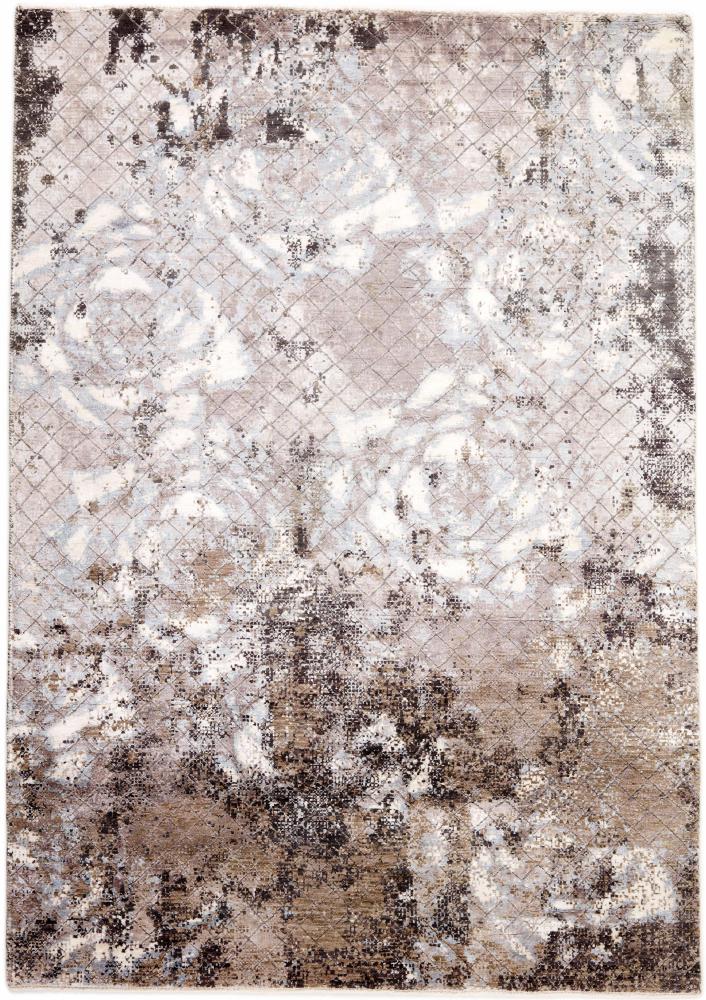 Indo rug Sadraa Allure 9'7"x6'7" 9'7"x6'7", Persian Rug Knotted by hand