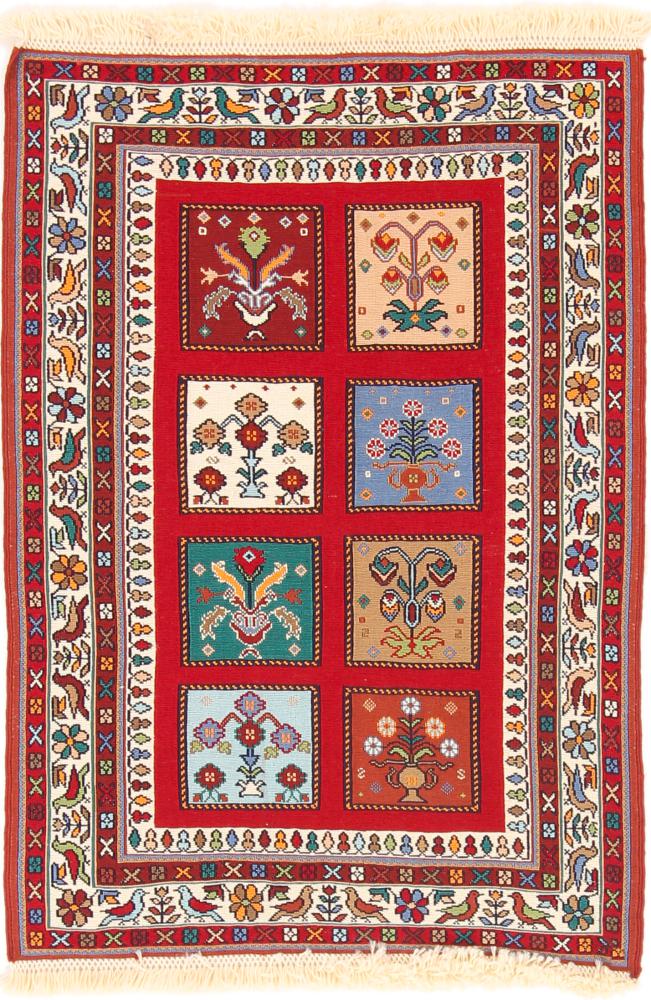 Persian Rug Kilim Soozani 89x62 89x62, Persian Rug Woven by hand