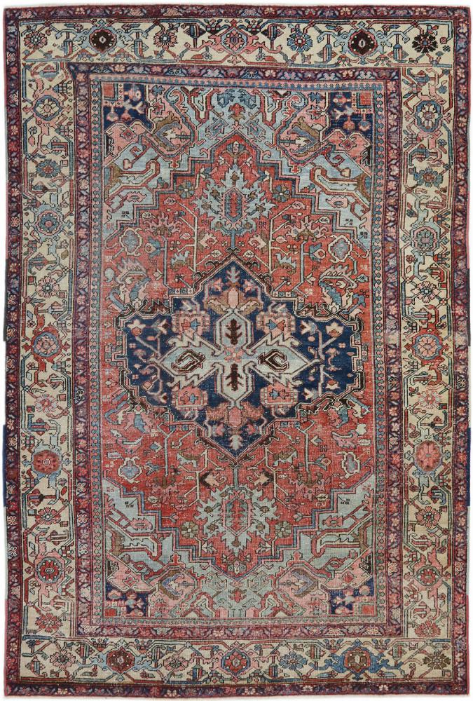 Persian Rug Heriz Serapi Antique 294x199 294x199, Persian Rug Knotted by hand