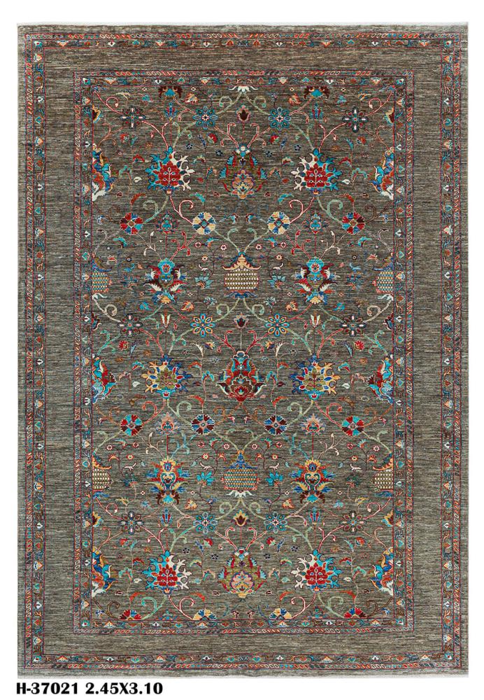 Pakistani rug Arijana 10'4"x7'1" 10'4"x7'1", Persian rug Hand-knotted
