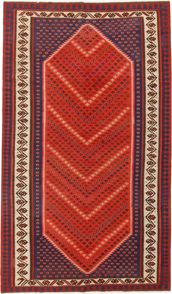 Tapete persa Kilim Fars Azerbaijan Antigo 289x171 289x171, Tapete persa Tecido à mão