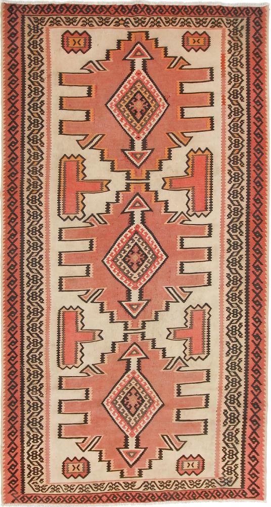 Tapete persa Kilim Fars Azerbaijan Antigo 291x149 291x149, Tapete persa Tecido à mão