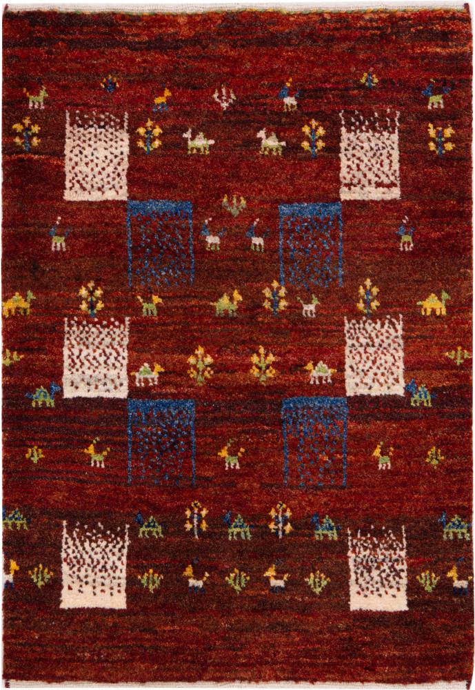 Persian Rug Persian Gabbeh Nomad 89x62 89x62, Persian Rug Knotted by hand