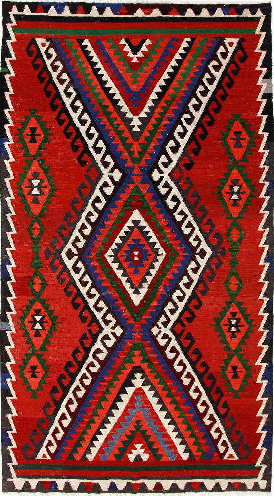 Tapete persa Kilim Fars Azerbaijan Antigo 314x166 314x166, Tapete persa Tecido à mão