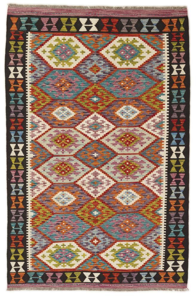 Afghansk tæppe Kelim Afghan 184x121 184x121, Persisk tæppe Håndvævet