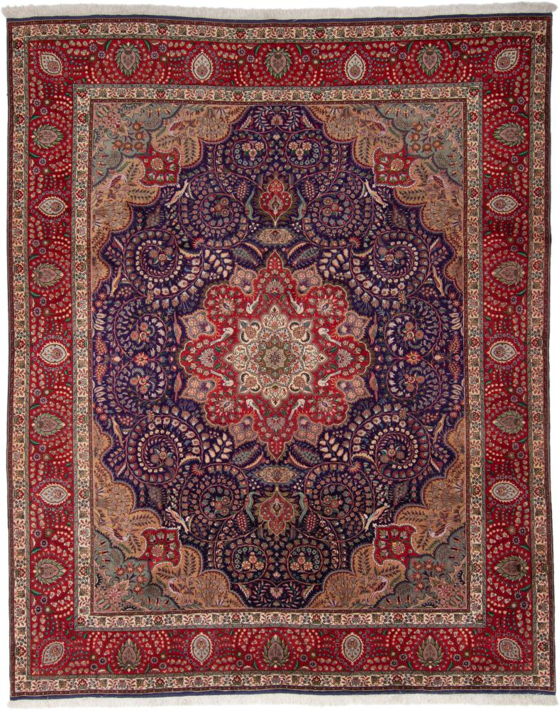 Tapete persa Tabriz 375x297 375x297, Tapete persa Atado à mão