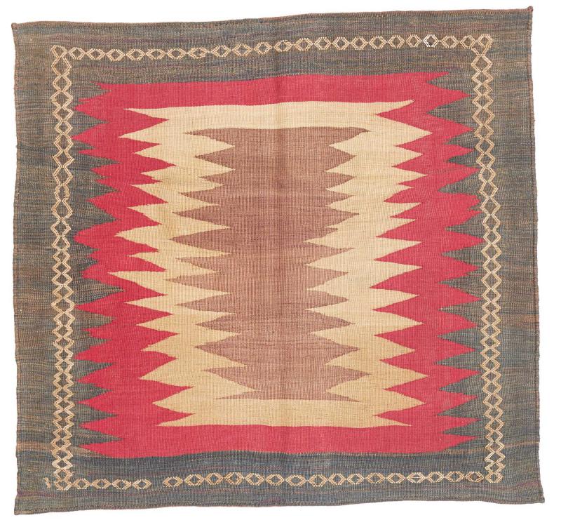 Perzsa szőnyeg Kilim Fars Antik 130x131 130x131, Perzsa szőnyeg szőttesek