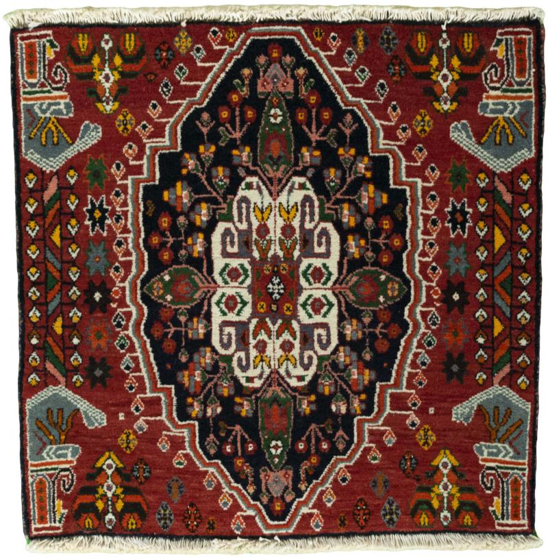 Persian Rug Shiraz 61x62 61x62, Persian Rug Knotted by hand