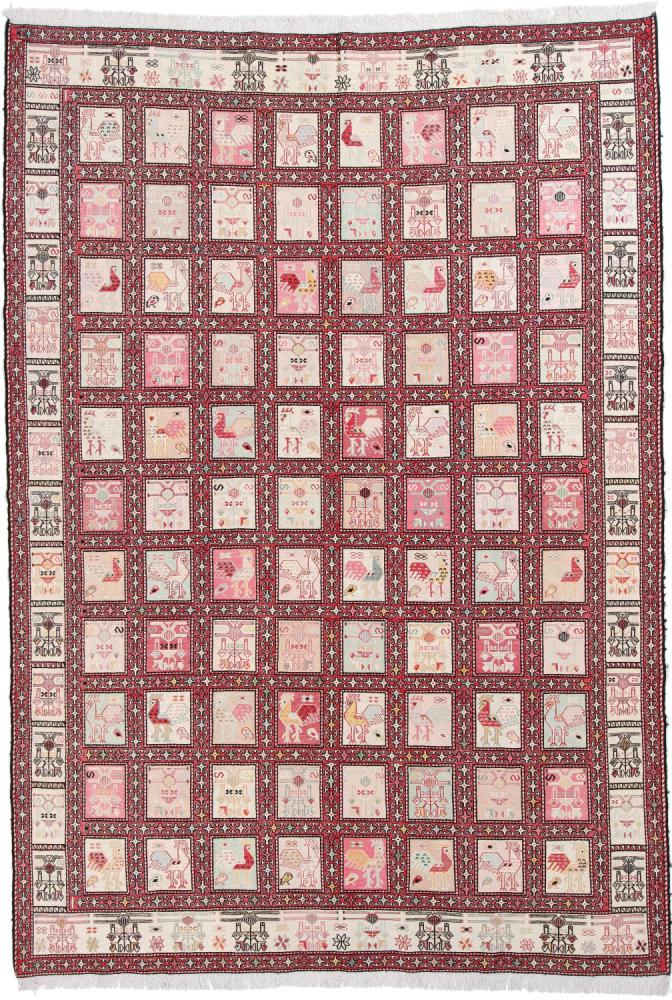Tapis persan Kilim Ardabil Soie 293x202 293x202, Tapis persan Noué à la main