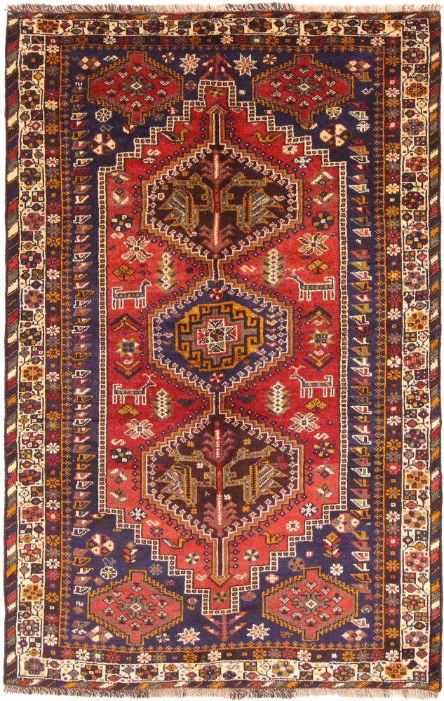 Tapete persa Shiraz 252x165 252x165, Tapete persa Atado à mão