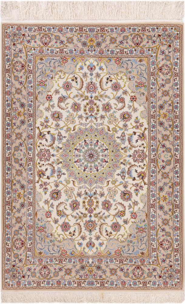 Persisk tæppe Isfahan Silkenkette 163x108 163x108, Persisk tæppe Knyttet i hånden