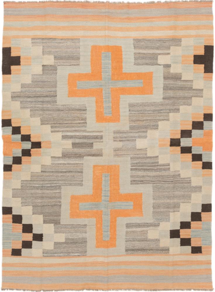 Tapete afegão Kilim Afegão 199x145 199x145, Tapete persa Tecido à mão