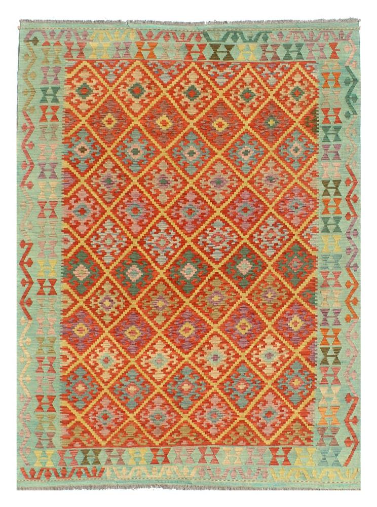 Afghan rug Kilim Afghan 8'4"x5'10" 8'4"x5'10", Persian Rug Woven by hand