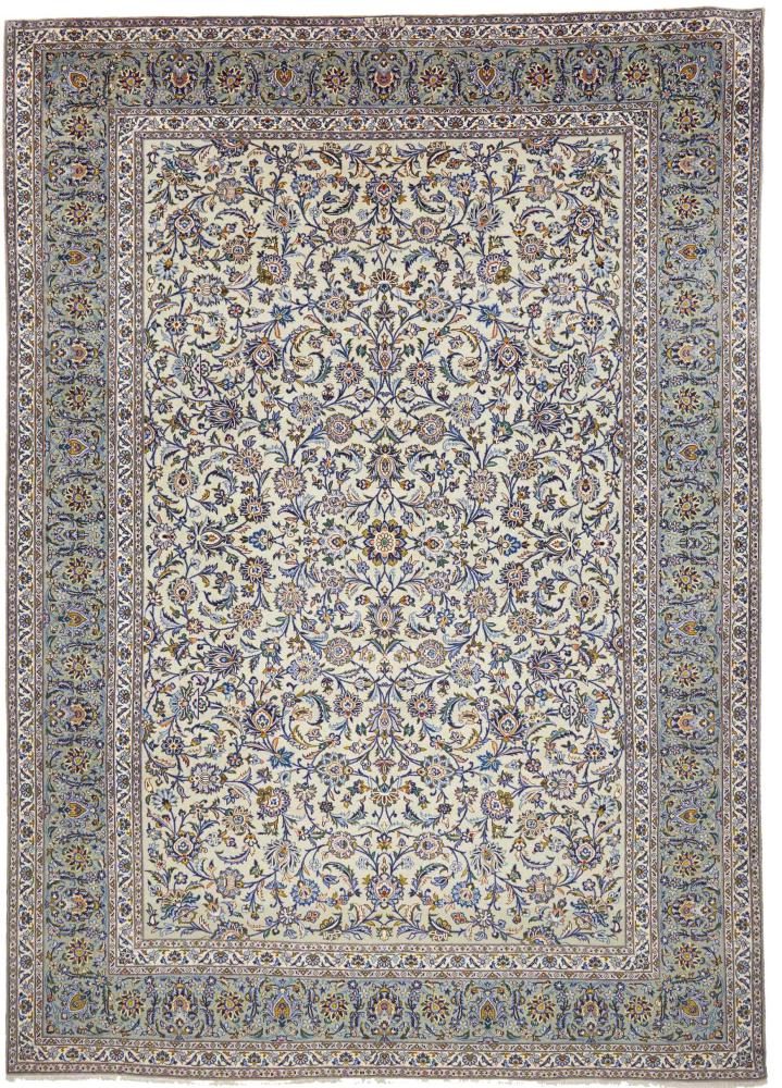 Tapis persan Kashan 409x296 409x296, Tapis persan Noué à la main