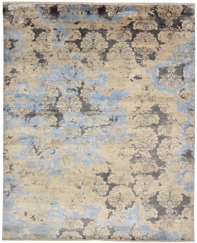 Indo rug Sadraa 9'11"x7'10" 9'11"x7'10", Persian Rug Knotted by hand