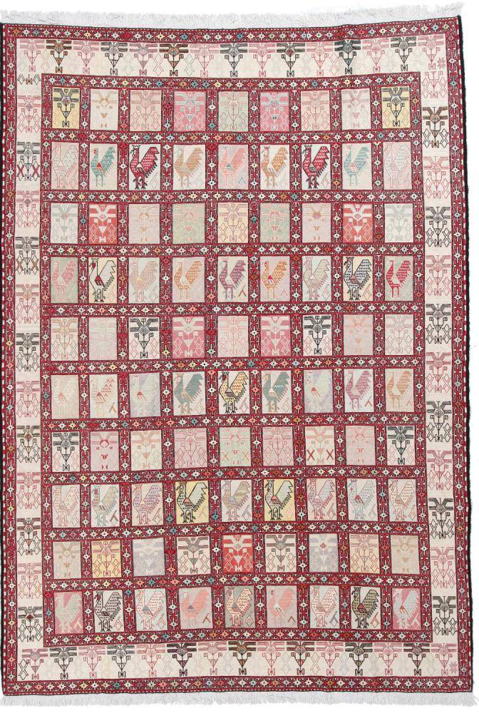 Persisk tæppe Kelim Ardebil 284x199 284x199, Persisk tæppe Knyttet i hånden