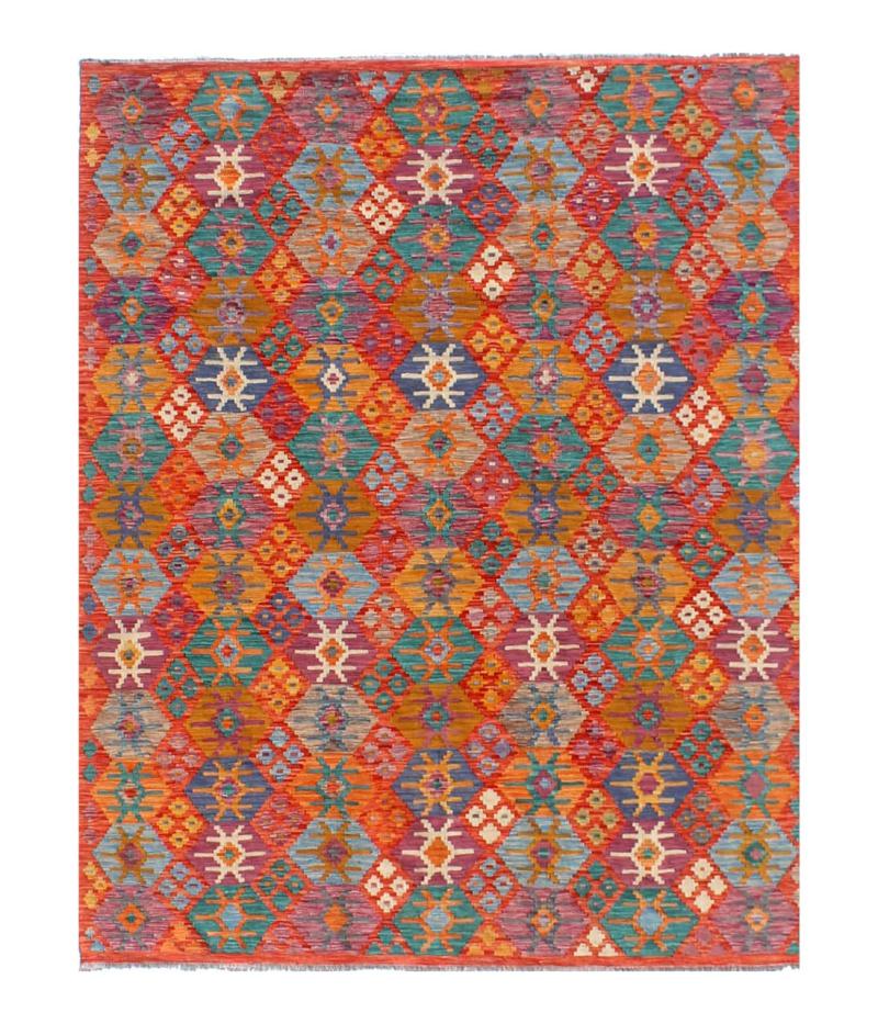 Alfombra afgana Kilim Afghan 301x254 301x254, Alfombra persa Tejido a mano