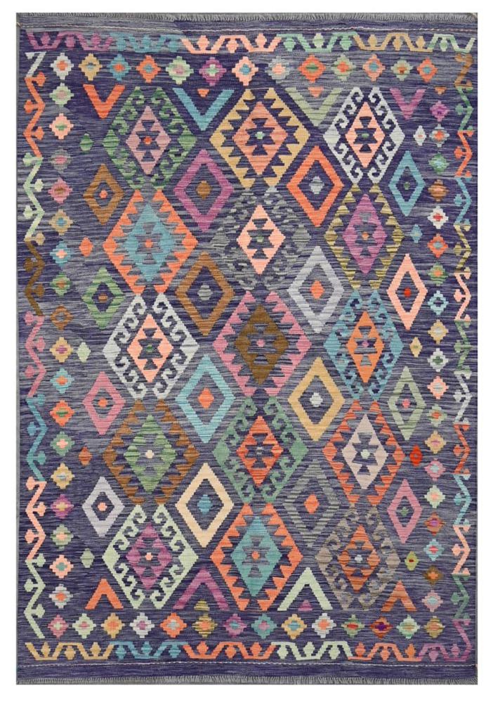 Afghan rug Kilim Afghan 8'5"x5'9" 8'5"x5'9", Persian Rug Woven by hand